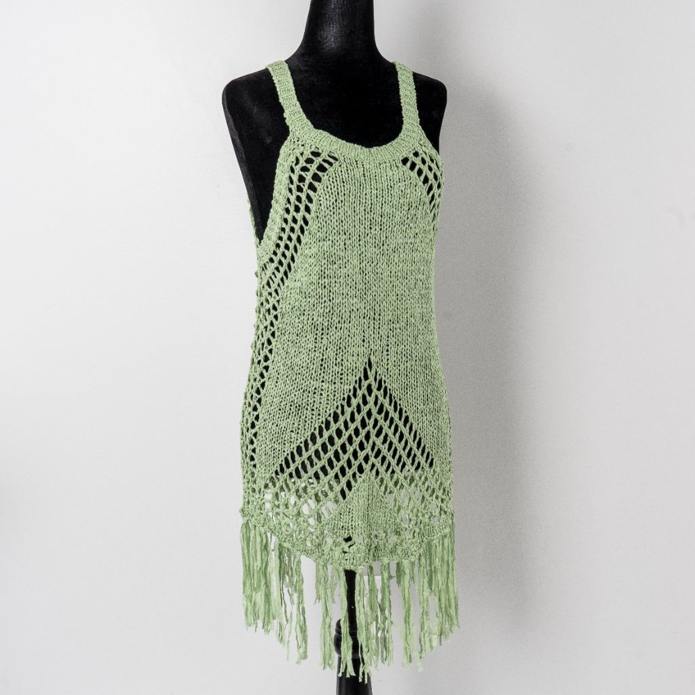NWT knit boho silk blend top - M